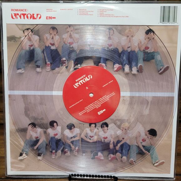 VINYL ENHYPEN: Romance UNTOLD - Clear LP with Lyric Book + Two Stickers NEW - Picture 2 of 4